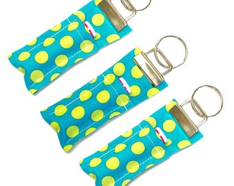 Lip Balm Case Teacher Gift Stocking Stuffer Chapstick Holder Lip Balm Holder Chapstick Keychain Lip Balm Cozy Fabric Keychain Key Chain