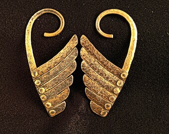Copper Angel Wings #1 (Tunnel Hooks)