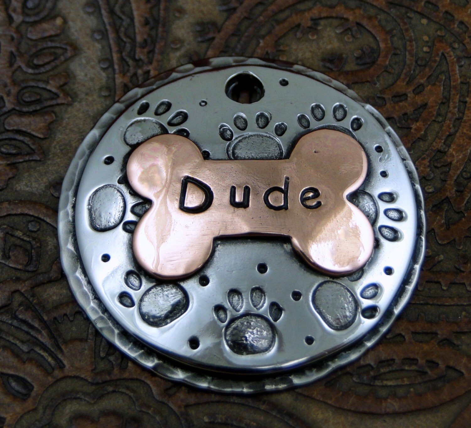 Custom Pet ID Tag Dog Paw ID Tag Dog Tag for Dogs Dog