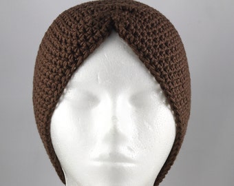 Chocolate Brown Turban Hat for Cancer Patients - Cancer Hat/Chemo Hat/Cancer Cap/Chemo Cap