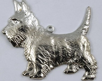 30mm Silver Scottie Dog Charm #262