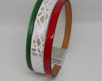 "ITALIA" leather strap