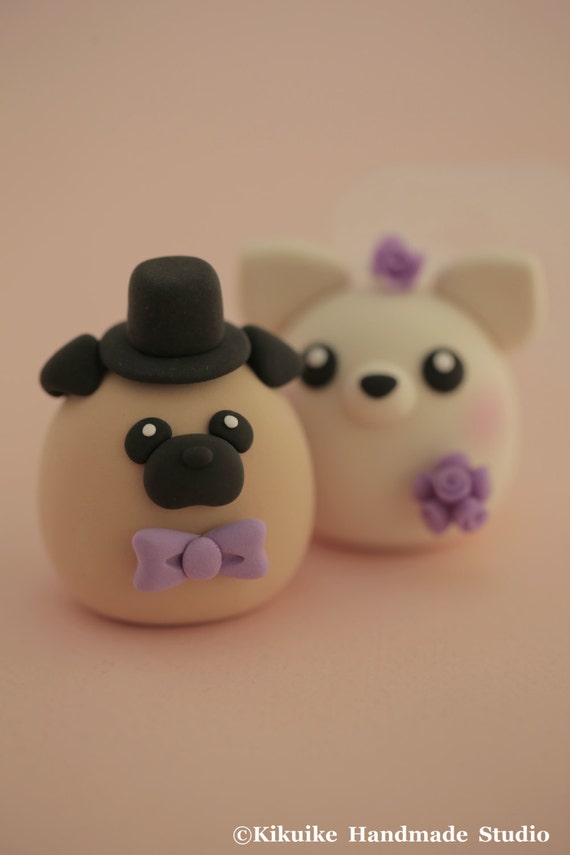 Pug Wedding Cake Topper Pug Wedding Cake Topper