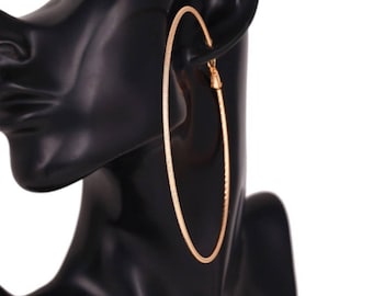 Bold Large Rose Gold Hoops