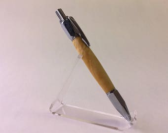 Click ballpoint pen out of Maple wooden