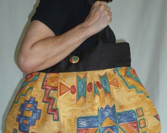 Reversible bag Céline ethnic print