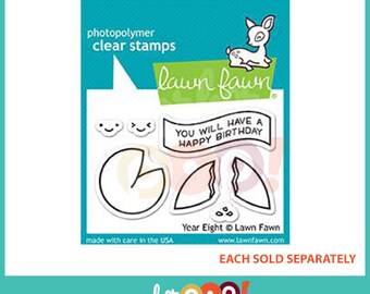 Lawn Fawn Clear Stamp Set - Year Eight
