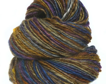 Handspun handdyed BFL wool yarn