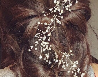 Crystal Hair vine. Wedding hair vine. Bridal hair vine. Hair vine. Swarovski crystal hairvine. Wedding hair accessories. Bridal Hairvine.
