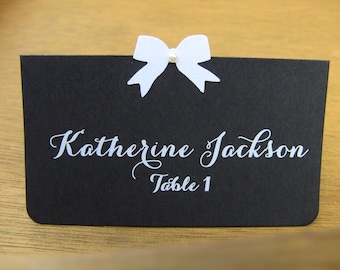 Customize Your Color, Set of 10 Wedding, Bridal Shower, Baby Shower, or Birthday Party Place Cards, Chalk and Chalkboard Look