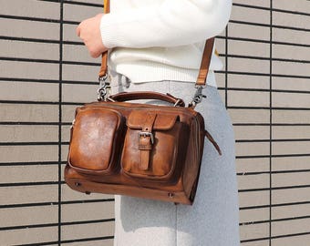 New Leather Messenger bag, Messenger bag woman, Crossbody Leather bag, Leather Backpack, Leather satchel, Leather bag, Leather shoulder bags