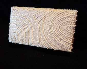 La Regale Beaded Evening Clutch Purse Handbag