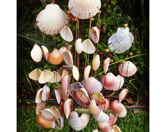 Seashell Wind Chime, windchime, garden decor, wall hanging