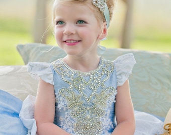 Cinderella costume, Blue Princess, Halloween Costume, Child's Princess Costume, Birthday Dress