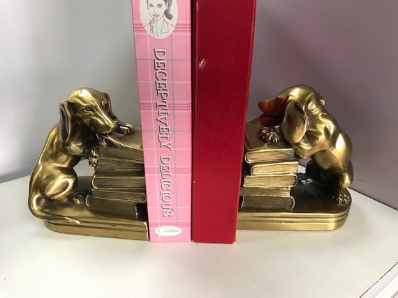 Brass dauschund bookends The Pholadelphia Co.