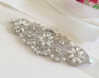 Bridal Sash, Bridal Belt, Wedding Sash, Bridesmaid Belt, Flower Girl Sash, Flower Girl Belt, Wedding Dress Sash, Wedding Dress Belt 59