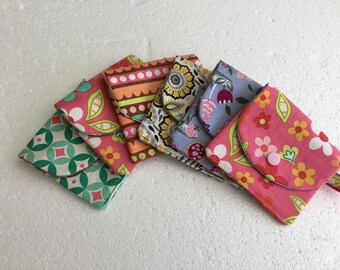 Coin purse - money wallet - coin pouch - fabric purse - change purse - card wallet