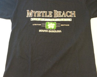 Vintage 80s Myrtle Beach Dept Of Rec Limited Edition South Carolina T Shirt