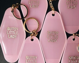 Gutsy Little Lady Hotel Key Tag