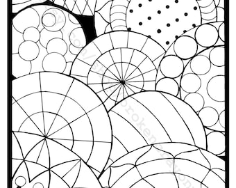 Coloring Page Circles 2