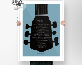 Music Prints | Music Art | Music Lover Gift | Music Lover | Literary Gift| Music Wall Art | Fathers Day | Wall Art| Christmas Gift