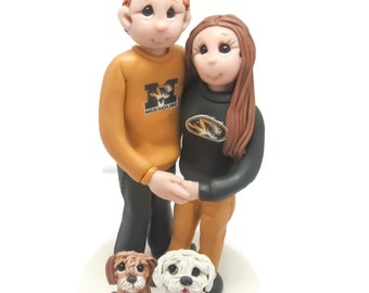 Wedding/Rehersal dinner cake topper, College cake topper, bride and groom cake topper, Mr and Mrs cake topper, personalized cake topper