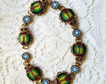 Micro Mosaic Bracelet with Scarabs – c. 1900
