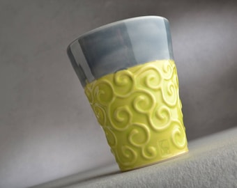 Curly Tumbler Ready To Ship Curly Cup by Symmetrical Pottery