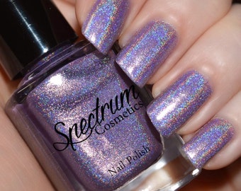 SEA WITCH Linear Holographic Purple Nail Polish