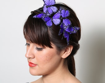 Purple Butterfly Headband - woodland, fairy tale