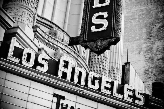 Los Angeles Theater Marquee Sign Neon Sign Retro Home Los Angeles Theater Marquee Sign Neon Sign Retro Home