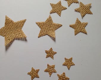 50 burlap star, Christmas decorration