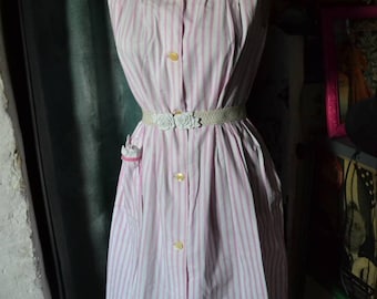 Vintage 60s dress. 100% cotton. XL