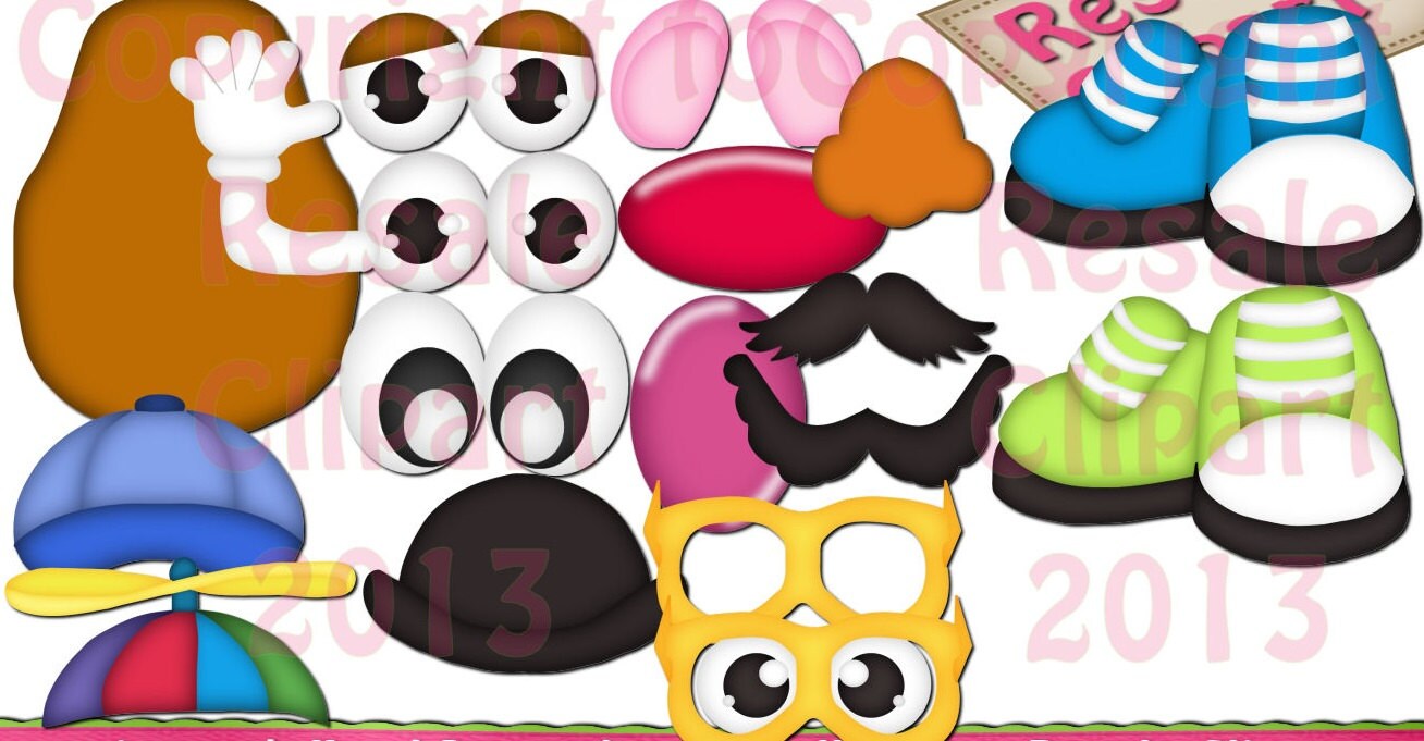 DIGITAL SCRAPBOOKING CLIPART Mr Potato Head