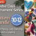 Twelve Days Series 10-12 PDF Pattern Bundle: Piper Piping, Lady Dancing, and Lord a-Leaping