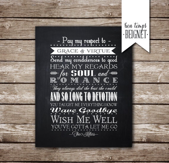 Items similar to The Killers Are we Human Lyrics INSTANT DOWNLOAD 8x10 on Etsy