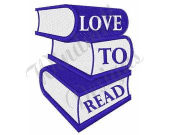 Read Books - Machine Embroidery Design