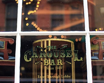 New Orleans "Carousel Bar" Photography, French Quarter Sign, Photo Print. Mardi Gras, Wall Art, Home Decor