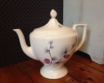 Asian Inspired Floral Tea Pot