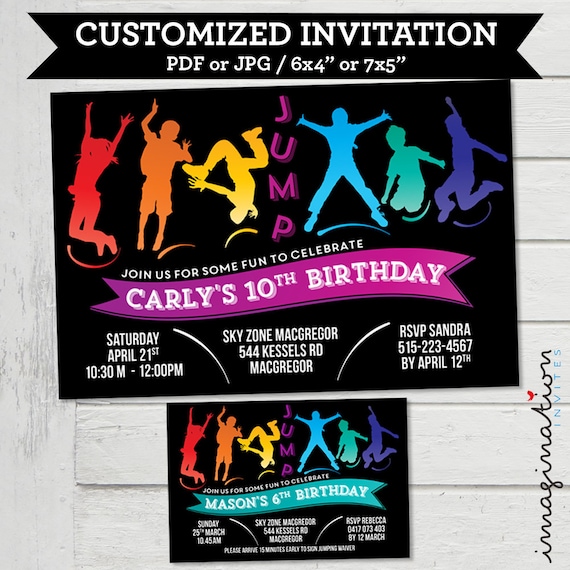 Bounce Party Invitations 9