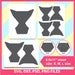 Bundle 3 sizes of Diaper Card Template, Microsoft word doc, PSD, PNG and SVG, Dxf, Formats, 8.5x11" sheet, Printable 189
