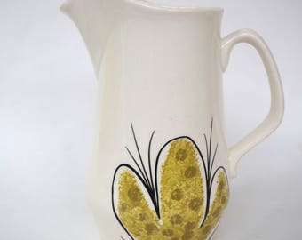 Vintage Vera Neumann Calypso Pattern Small Hand Painted Pitcher Made in Jamaica by Island Worcester