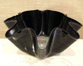 Kenny Rogers Record Bowl Made From Vinyl Album - Country Music