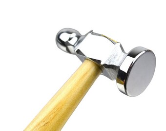 1" Chasing Hammer 25 mm Face Jewelry Making Metal Forming Flattening Tool - HAM-0025