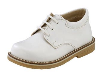 Leather baby boy shoes bucks shoes ecru white blue black elegant baby wedding shoes baby boy baptism shoes luxury size 4 5 6 7 8 9 US EU