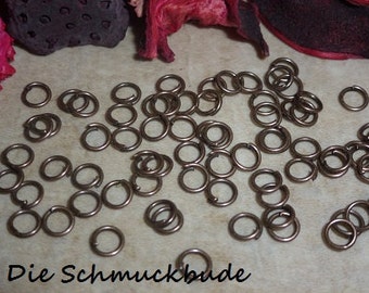 D-03346 - 100 Jumprings Copper nickel free 4mm