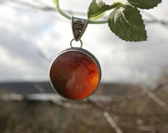 Pendentif Moukaite jaspe
