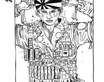 Kamikaze _ illustration _ Print