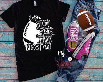 Football mom shirt | Etsy