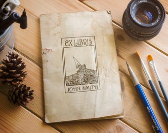 Ex Libris Stamp, The Perfect Stamp for Book Lovers, Stamp your Book wih your Design